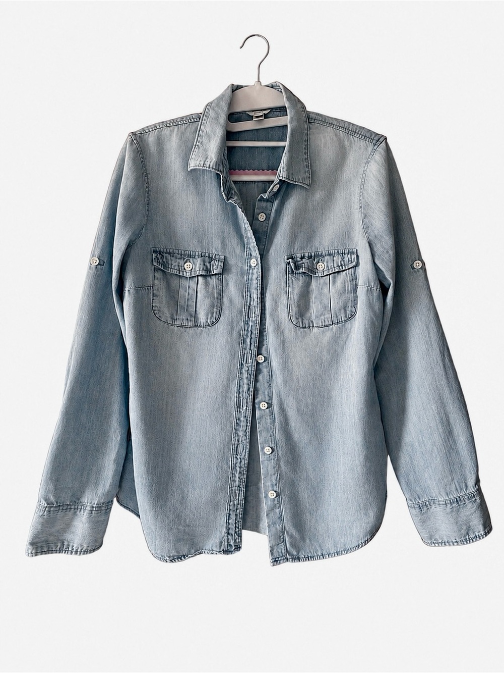 J. Crew Light Blue Denim Button-Up Shirt